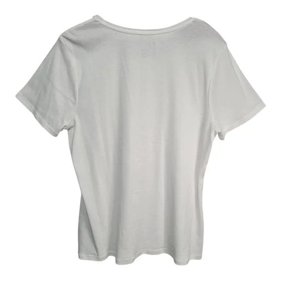 Charter Club 100% Pima Cotton White Tee Size XL - Picture 2 of 11